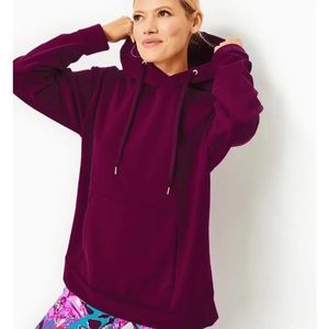 Lilly Pulitzer Hammons Long Sleeve Hoodie Amarena Cherry XL